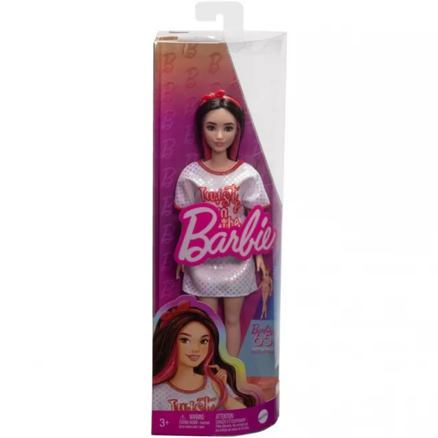 Лялька Barbie Модниця в блискучій сукні-футболці (HRH12) - 2