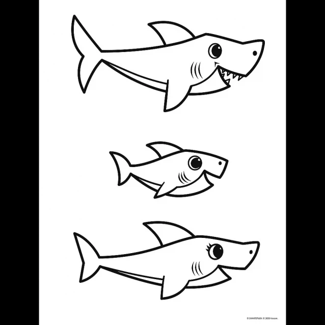 Пазли Trefl Baby Maxi 4в1 з розмальовкою Маленька акула (43005) - 5