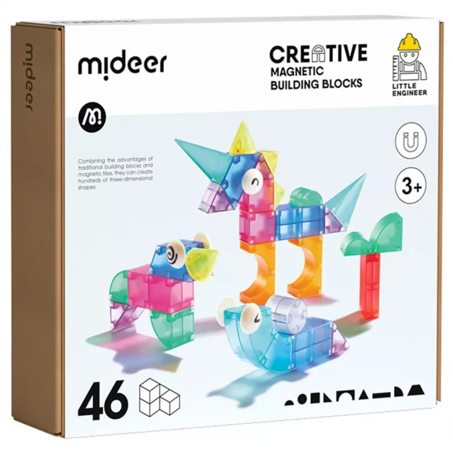 Конструктор магнітний Mideer 46 дет (MD1407) - 1