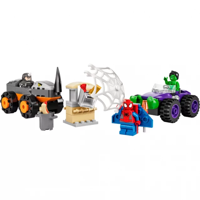 Конструктор LEGO Marvel Битва Халка з Носорогом на вантажівках (10782) - 3