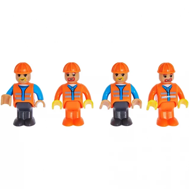 Конструктор Zipp Toys Поїзд DPK32 з рельсами жовтий (532.01.00) - 2