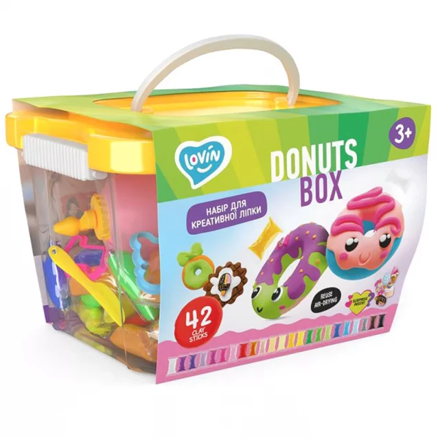 Пластилін Lovin Donuts box (70109) - 1