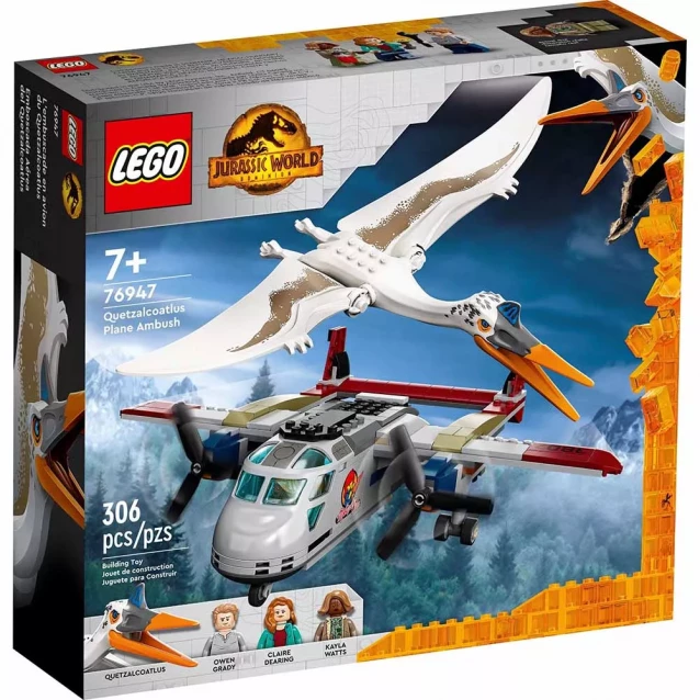 Конструктор LEGO Jurassic World Напад кетцалькоатля на літак (76947) - 1