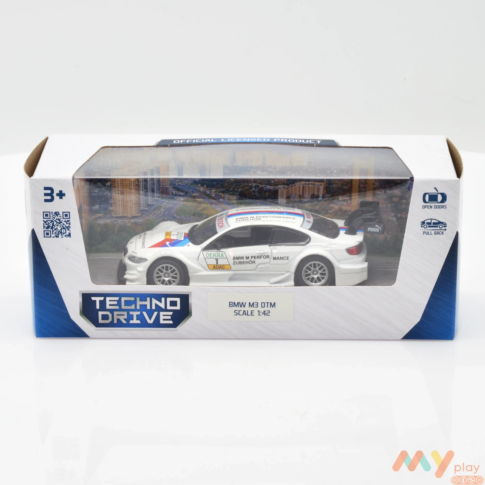 Автомодель TechnoDrive BMW M3 DTM біла (250256) - ФОТО в 360° - 1