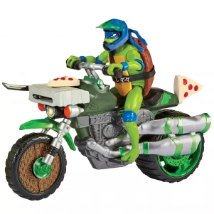 Ігровий набір TMNT з фігуркою Леонардо на мотоциклі 11,5 см (83431) дитяча іграшка