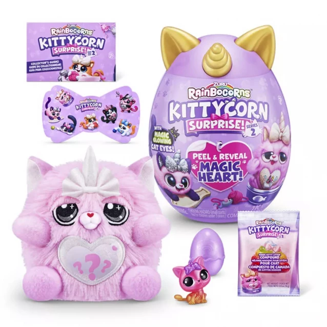 М'яка іграшка Rainbocorns Kittycorn Surprise рожева (9279H) - 2
