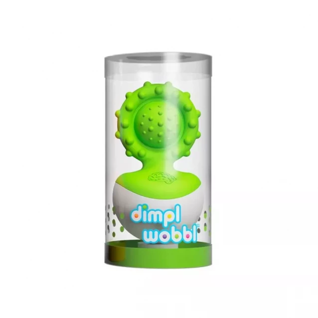 Прорезыватель-неваляшка Fat Brain Toys dimpl wobl зеленый - 2