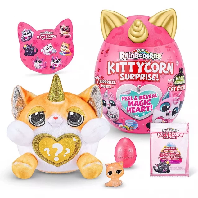 Мягкая игрушка Rainbocorns Kittycorn Surprise! Clover (9259G) - 1