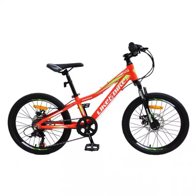 Велосипед подростковый 2-х колёсн. 20" (1шт) Energy, цвет Оранжевый матовый, рама алюм.10",6-ск, Disk brake, сборка 85% - 1