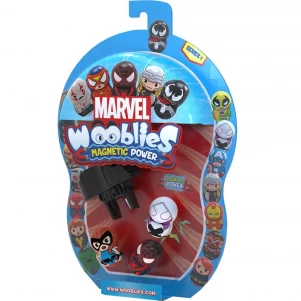 Ігровий набір Marvel Wooblies Магнітні фігурки з пусковим пристроєм в блістері 3 шт дитяча іграшка