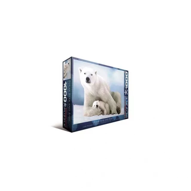 Пазл Eurographics Белая медведица с медвежонком, 1000 элементов - 1