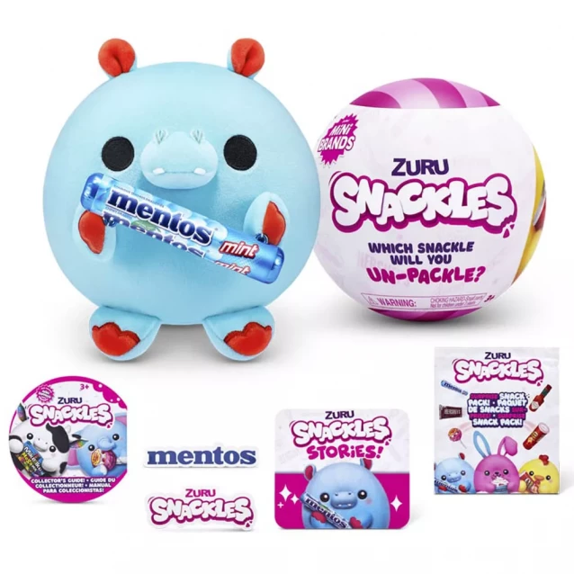 Мягкая игрушка Mini Brands Snackle Гипопотам (77510K) - 1