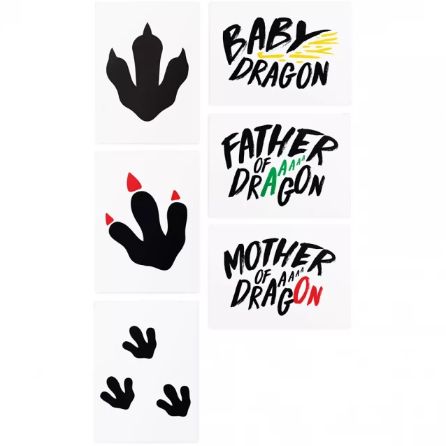 Временные тату Dragon Family Set - 3