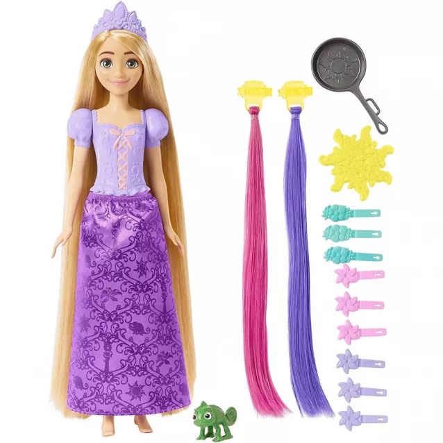Лялька Disney Princess Фантастичні зачіски Рапунцель (HLW18) - 1