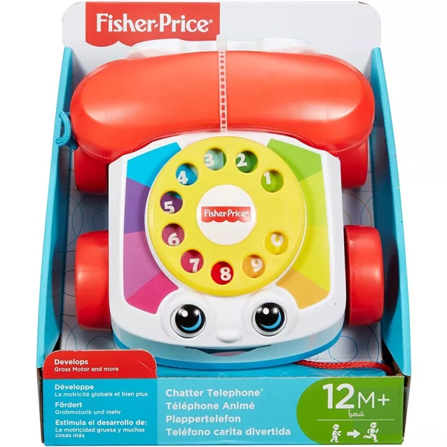 Іграшка-каталка Fisher-Price Веселий телефон (FGW66) - 4