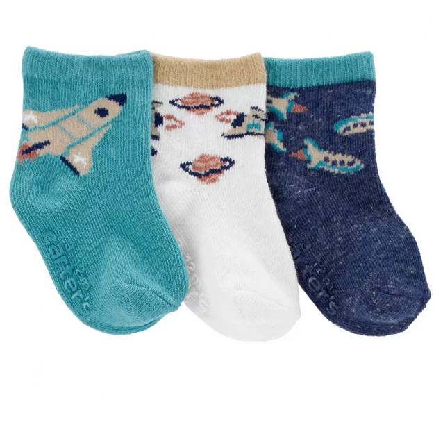 Шкарпетки Carter`s 3 шт для хлопчика 2-4 років, 88-105 cm (2N108310_2T4T) - 1