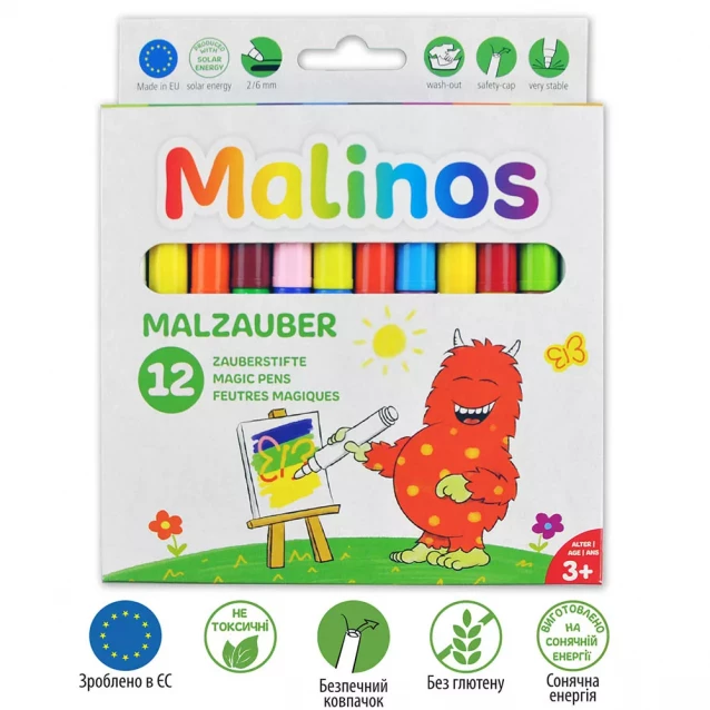 Фломастери-хамелеони MALINOS Malzauber 12 шт. (MA-300005) - 1