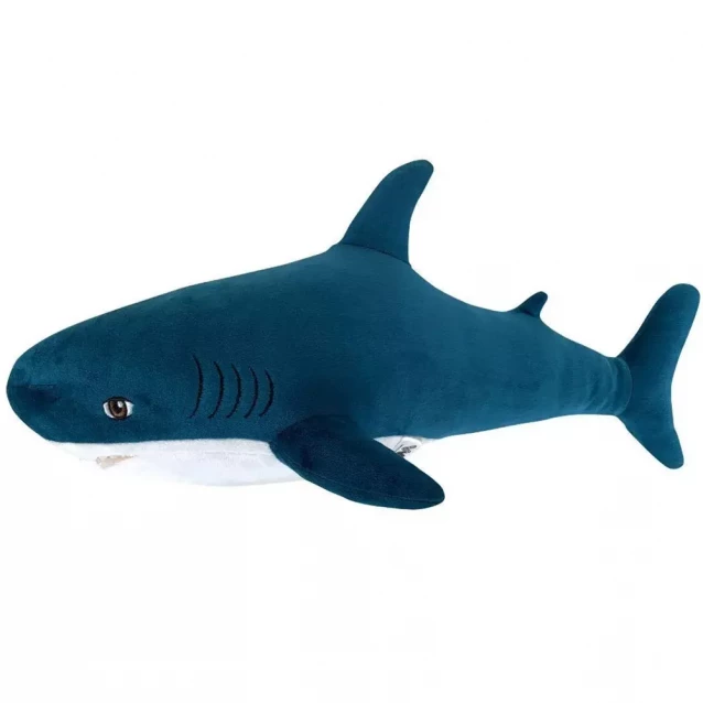Игрушка плюшевая Акула бирюзовая, 100 см - 3