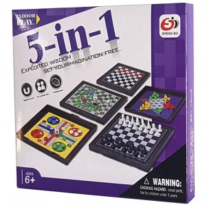 Гра настільна Qunxing 5в1 (S3304) дитяча іграшка
