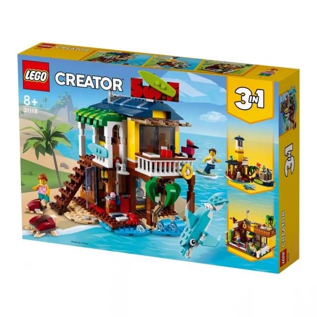 Конструктор LEGO Creator Пляжний будиночок серферів (31118) - 1