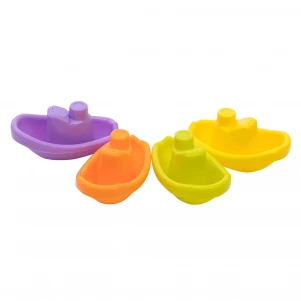Набір іграшок для ванної «Яскраві човники», 4 шт для малюків