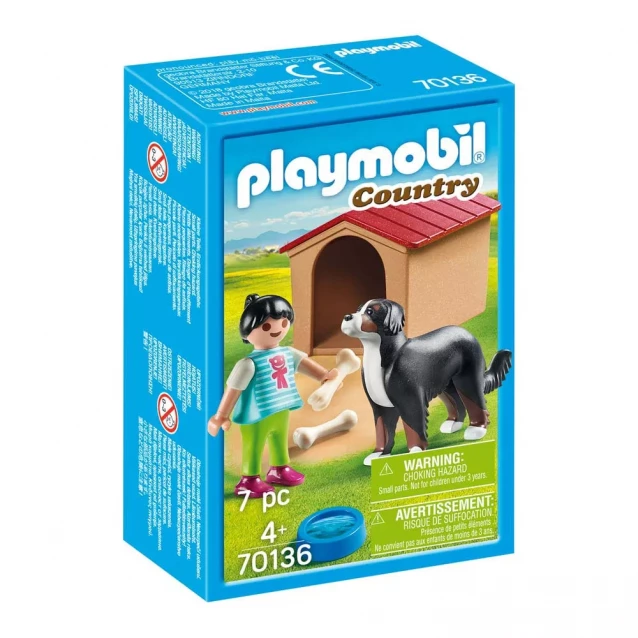 Игровой набор Playmobil Девочка и собака с будкою (70136) - 3