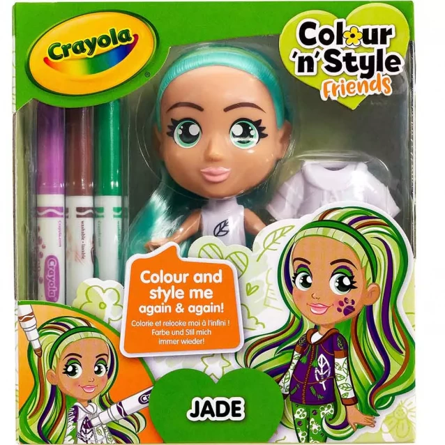 CRAYOLA Colour n Style Набір для творчості "Стильні дівчата" Джейд 918937.005 - 1