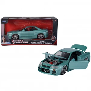 Автомодель Fast&Furious Nissan Skyline GT-R (BNR34) 1:24 (253203066) дитяча іграшка