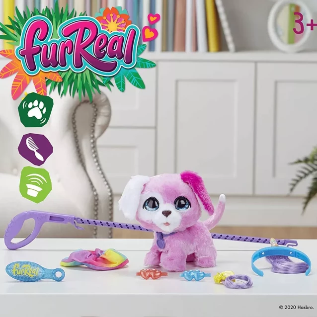 Интерактивная игрушка FurReal Friends Glamalots Гламурный питомец на поводке (F15445L0) - 6