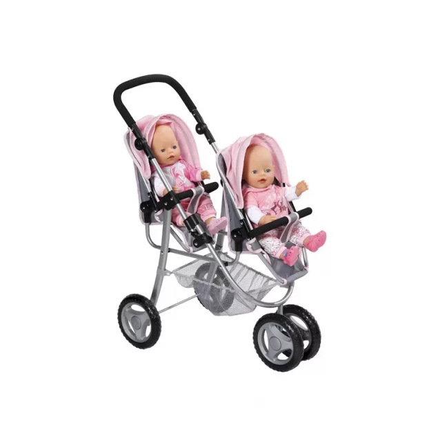 Прогулочная коляска для двойни BABY ANNABELL - ТАНДЕМ трехколесная - 4