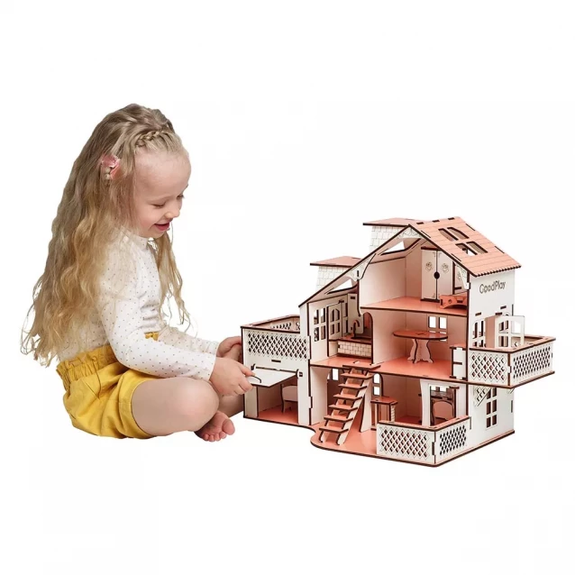 Ляльковий будинок GoodPlay з гаражем і підсвічуванням (В011) - 7