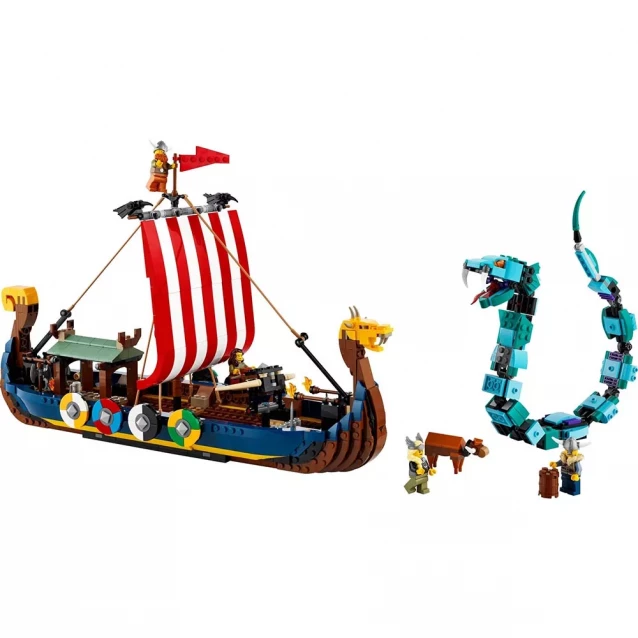 Конструктор LEGO Creator Корабель вікінгів та Мідгардський змій (31132) - 3