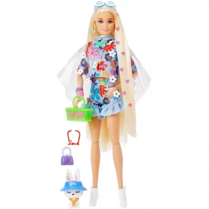 Лялька Barbie "Екстра" у квітковому образі (HDJ45)  лялька Барбі