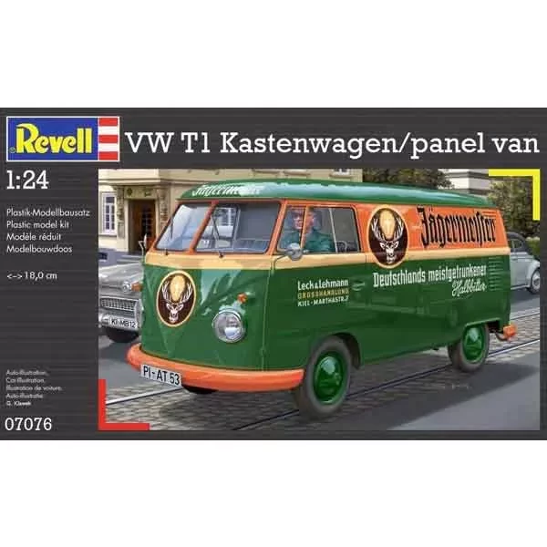 REVELL Автомобиль VW T1 Transporter Kastenwagen ;1:24;12+ - 1