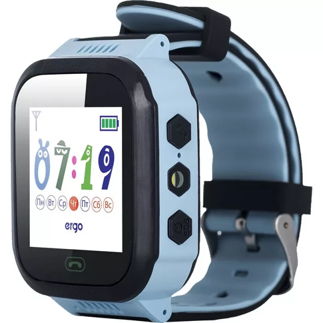 ERGO Смарт часы GPS Tracker Color J020 - Детский трекеры (Синий) - 2