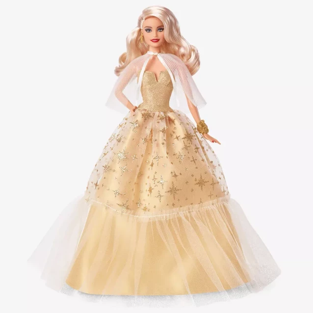Кукла Barbie Collector Праздничная в роскошном золотистом платье (HJX04) - 1