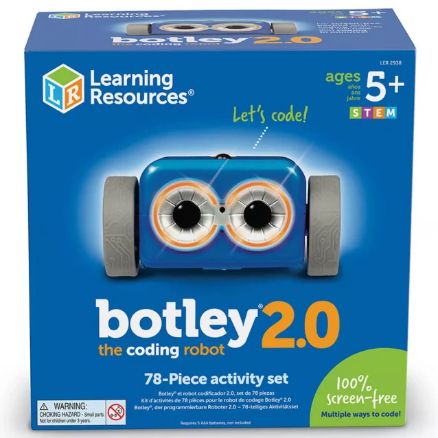 Ігровий STEM-набір LEARNING RESOURCES - РОБОТ BOTLEY® 2.0 (робот, що програмується, пульт, аксес.) - 1