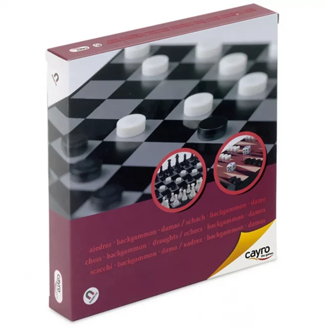 Игра настольная Cayro 3в1 Шахматы, шашки и нарды (440) - 1