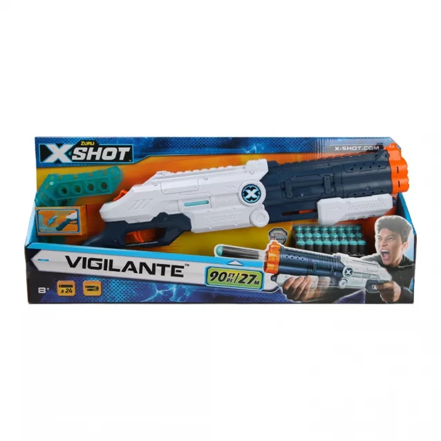 X-Shot Скорострельный бластер EXCEL Vigilante (24 патрона) - 5