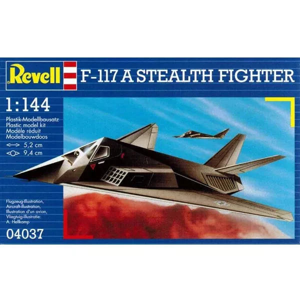 REVELL Самолет 1981г.,США F-117 Stealth Fighter, 1:144;10+ - 1