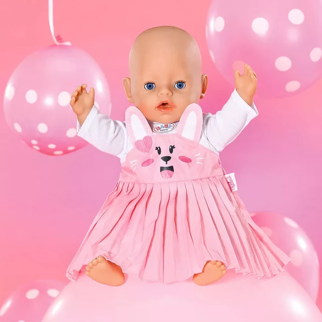 Одяг для ляльки Baby Born Сукня із зайкою 43 см (832868) - 2