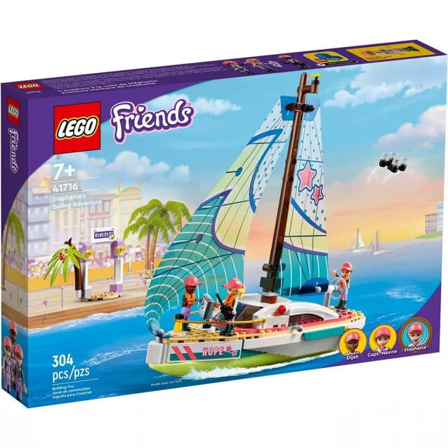 Конструктор Lego Friends Пригоди Стефані на вітрильному човні (41716) - 1