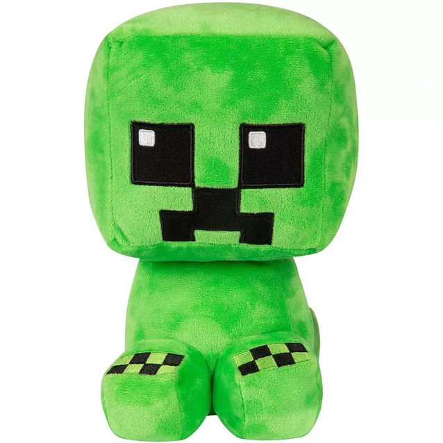 JINX Плюшева іграшка Крафтовий Повзун, плюшевий, зеленого кольору, Minecraft Crafter Creeper Plush Green JINX-9997 - 2