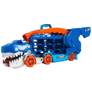 Мега-транспортер Hot Wheels Неймовірний Ті-Рекс з 2 машинками (HNG50) дитяча іграшка