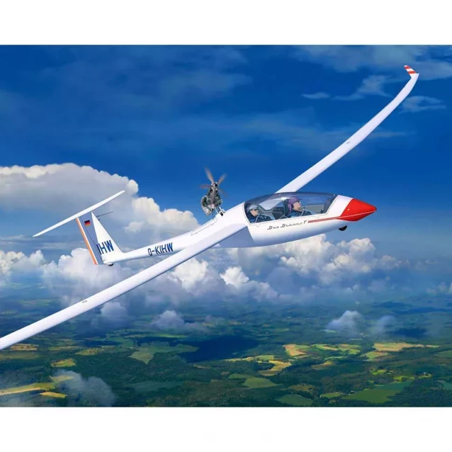 3-й уровень.Model Set Самолет Gliderplane DUO DISCUS & engine;1:72; 10+ - 8