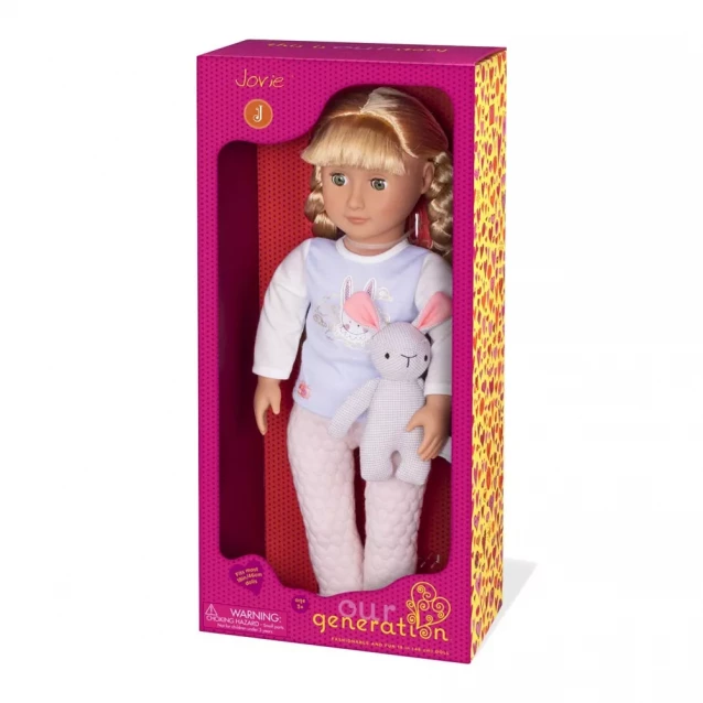 Кукла Джови в пижаме с кроликом 46 см - 2