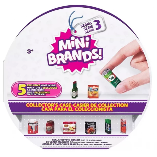 Набір-сюрприз Mini Brands Супермаркет Дисплей з 5 фігурками Серія 3 (77436) - 1