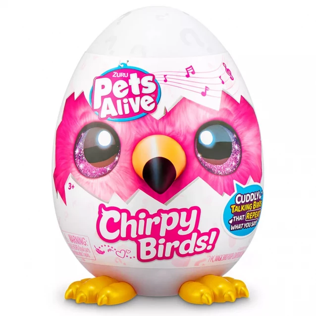 Іграшка інтерактивна Pets & Robo Alive Веселі пташки в асортименті (9537) - 1