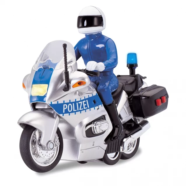 Мотоцикл Dickie Toys Поліцейський патруль з фігуркою (327593) - 1