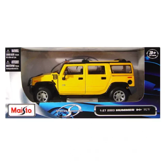 MAISTO Машинка іграшкова "Hummer", масштаб 1:27 31231 yellow - 3